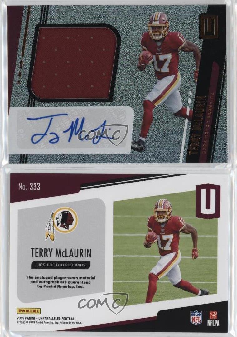 2019 Panini Unparalleled - Rookie Jersey Autographs #333 Terry McLaurin (AU, MEM, RC)