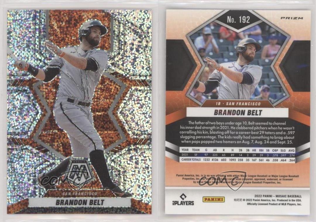 2022 Panini Mosaic Brandon Belt San Francisco Giants #192