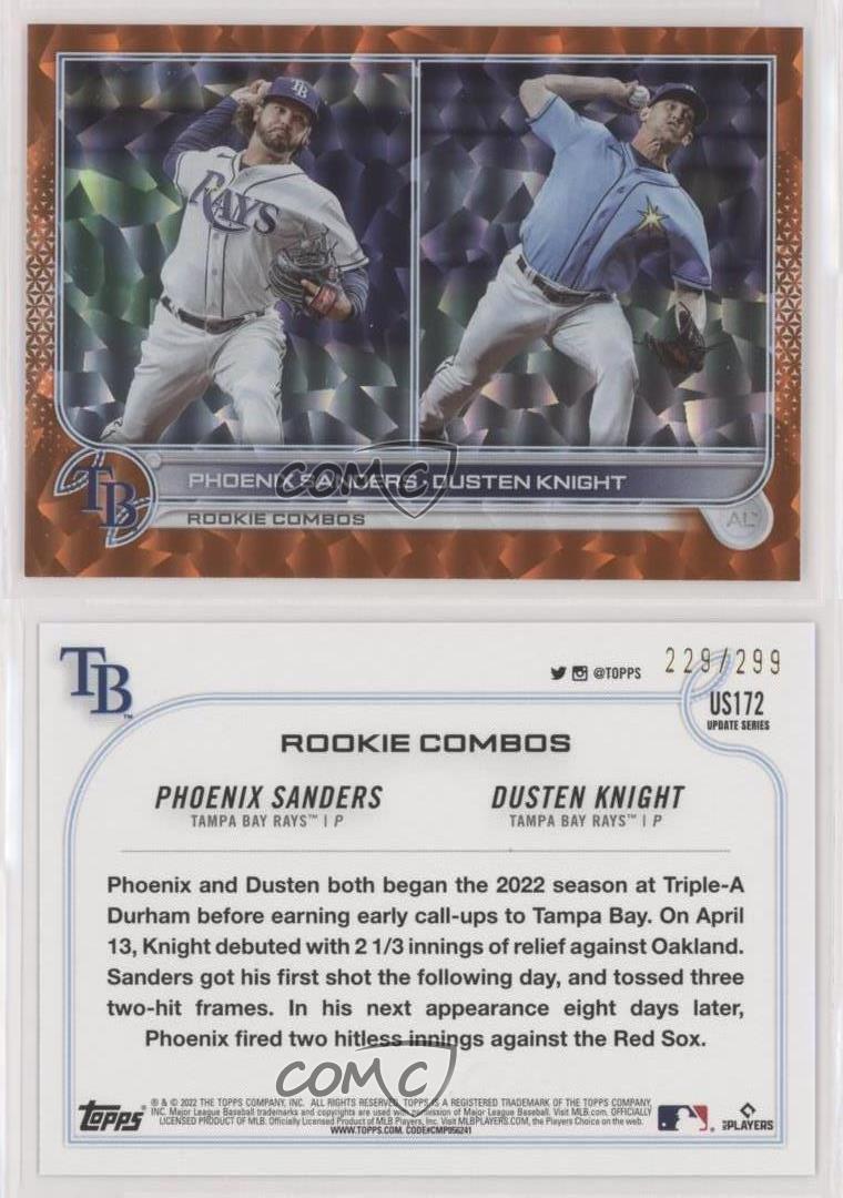 2022 Topps Update Phoenix Sanders/Dusten Knight Tampa Bay Rays #US172