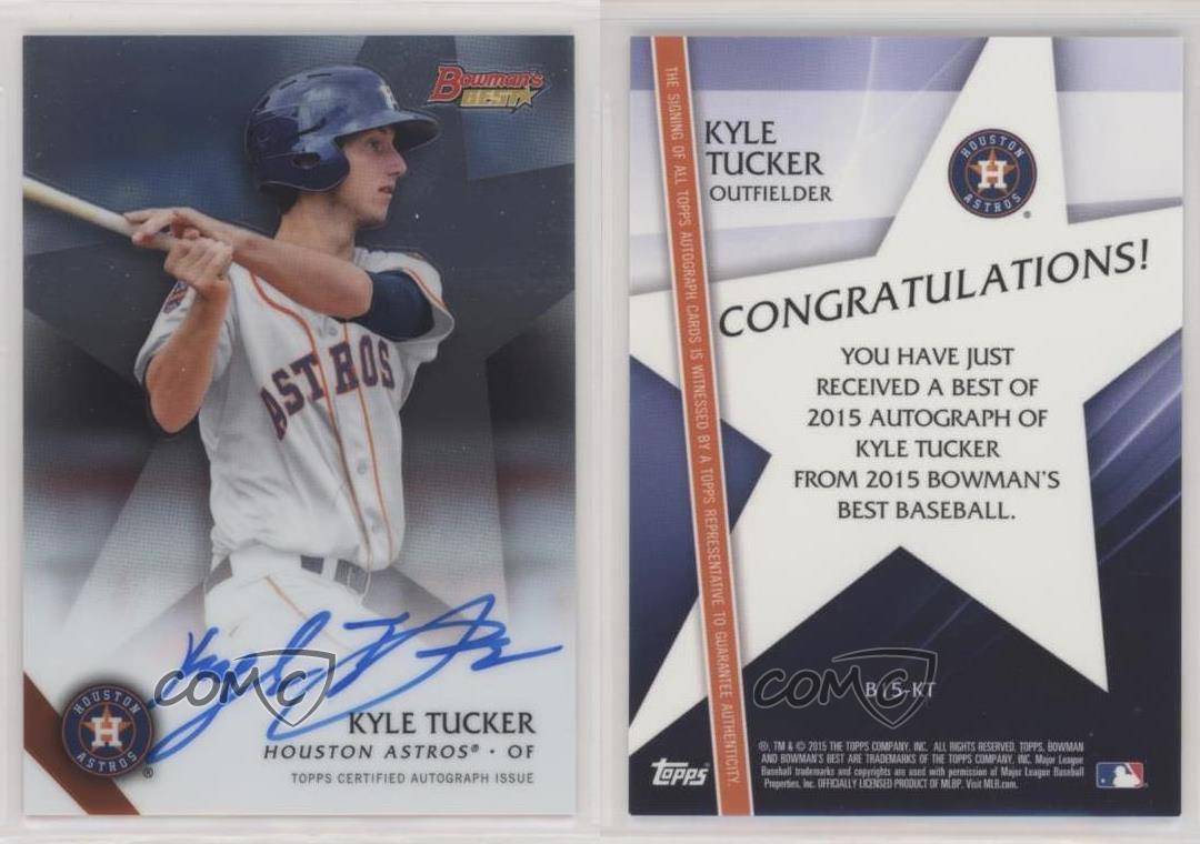 2015 Bowman's Best Best of 2015 Auto Kyle Tucker #B15-KT Auto - Picture 3 of 7