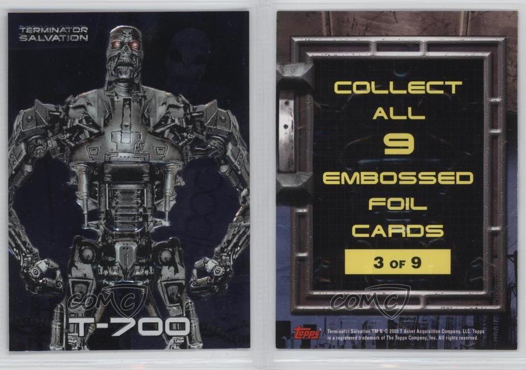 09 Topps Terminator Salvation Embossed Foil Cards T 700 3 6or Ebay 09 Topps Terminator Salvation Embossed Foil Cards T 700 3 6or Ebay