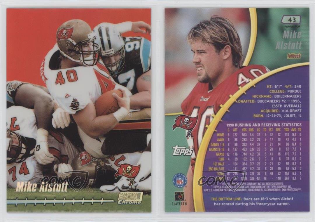 Mike ALSTOTT - 1999 Stadium Club Chrome #43 - Tampa Bay BUCCANEERS