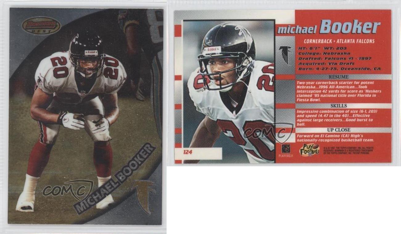 1997 Bowman's Best Michael Booker #124 Rookie RC - Picture 4 of 4