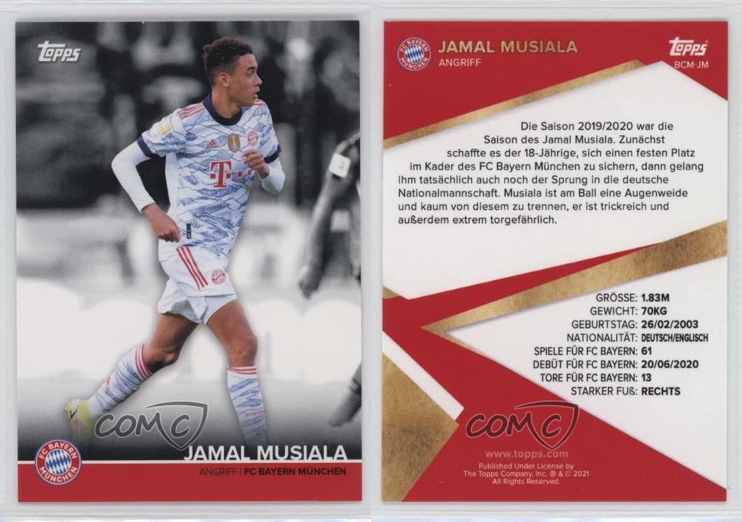 2024 JAMAL MUSIALA 08/99 TOPPS FINEST UEFA CHAMPIONS LEAGUE