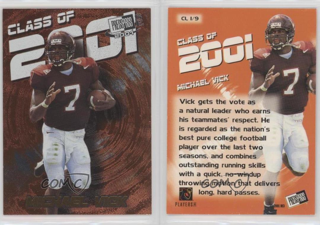 2001 Press Pass SE Class of 2001 #CL1 Michael Vick - NM-MT