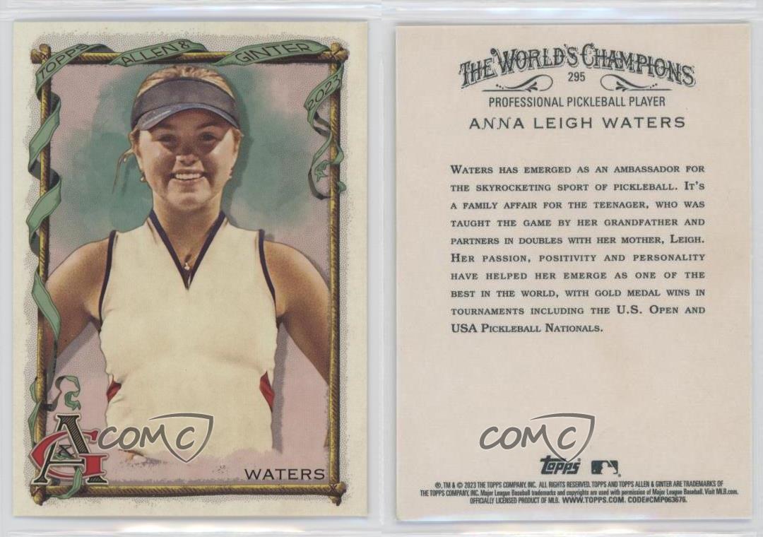 2023 Topps Allen & Ginter Anna Leigh Waters #295 Rookie RC - Foto 6 di 7