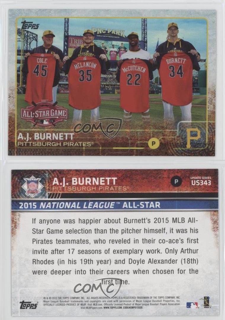 aj burnett pirates jersey