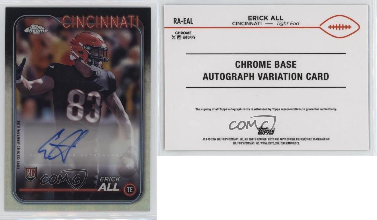 2024 Topps Chrome - Rookie Autographs Erick All #RA-EAL (AU