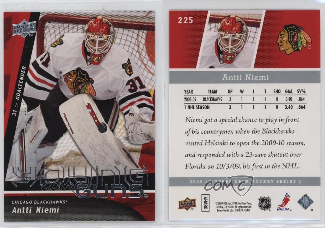 2009-10 Upper Deck Young Guns Antti Niemi #225 Rookie RC