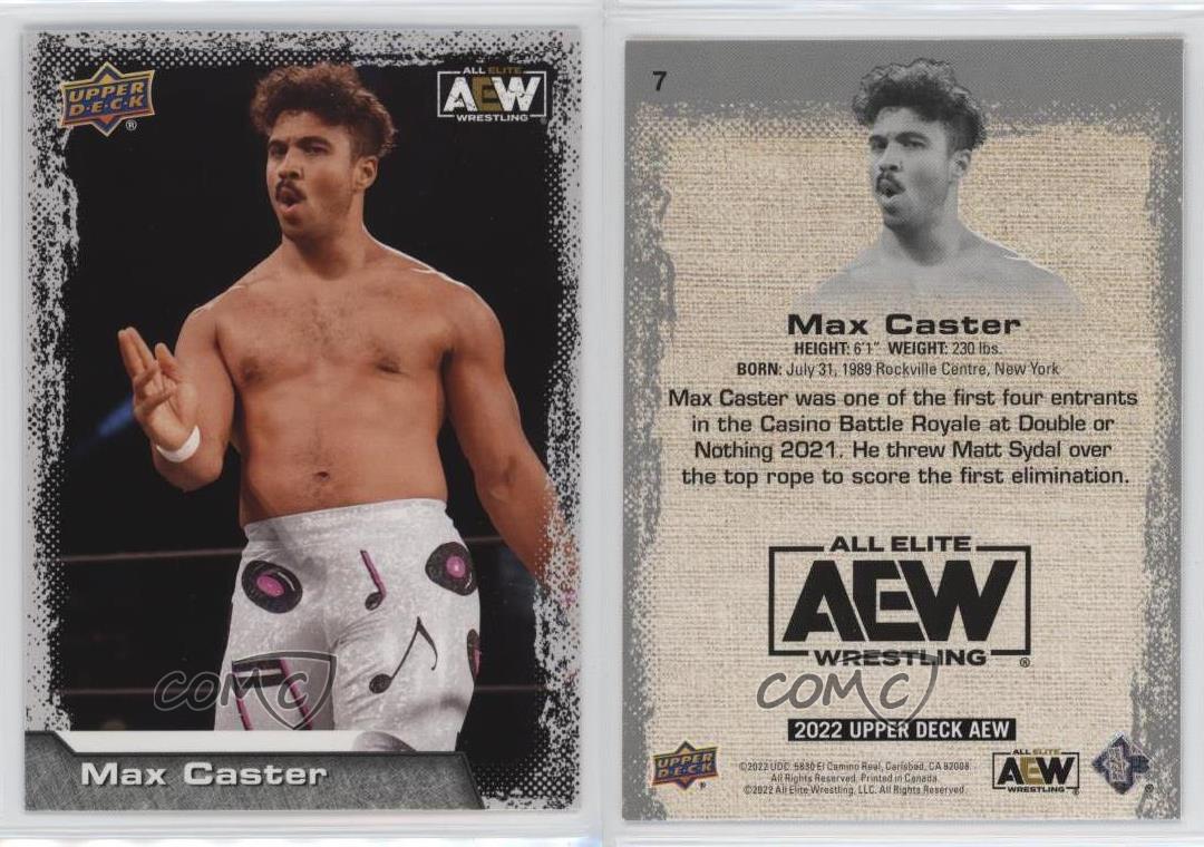 2022 Upper Deck AEW All Elite Wrestling Max Caster #7