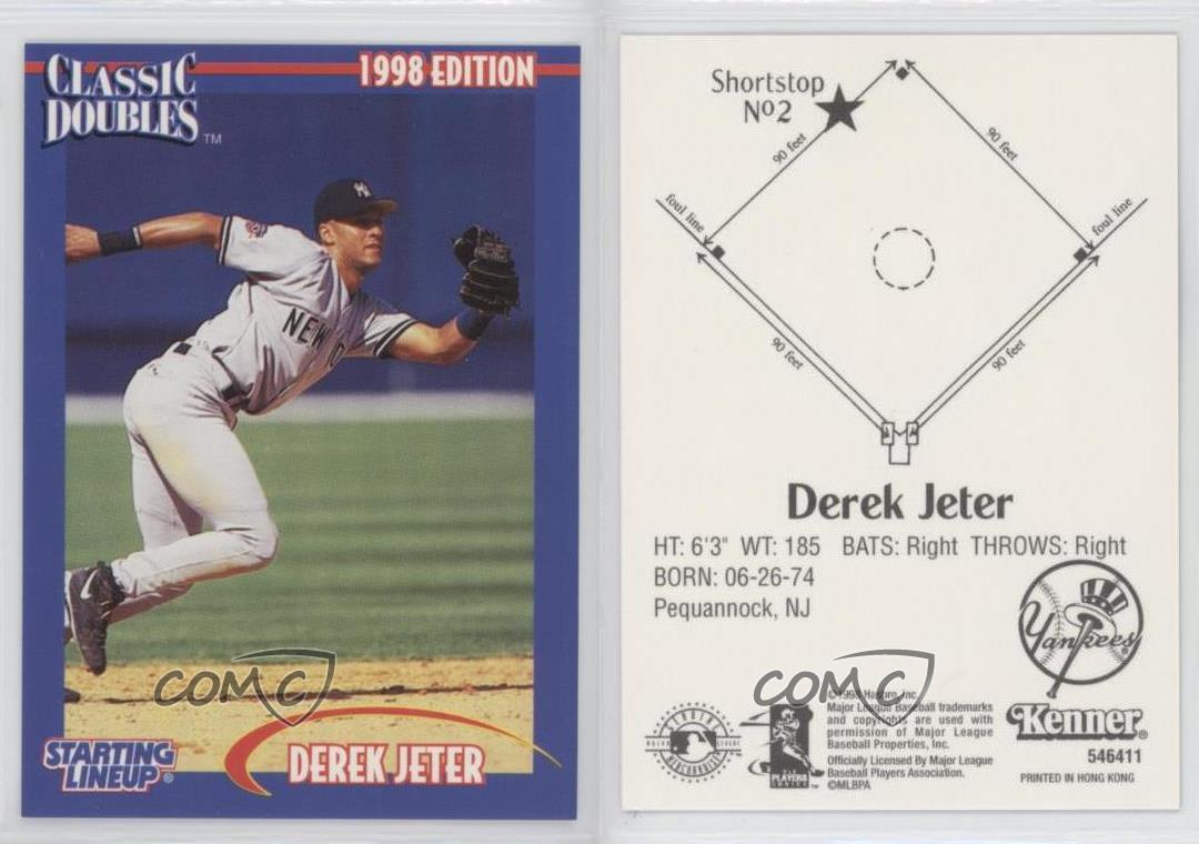 Derek Jeter 1998 STARTING LINE-UP CLASSIC DOUBLES #2 NEW YORK YANKEES!