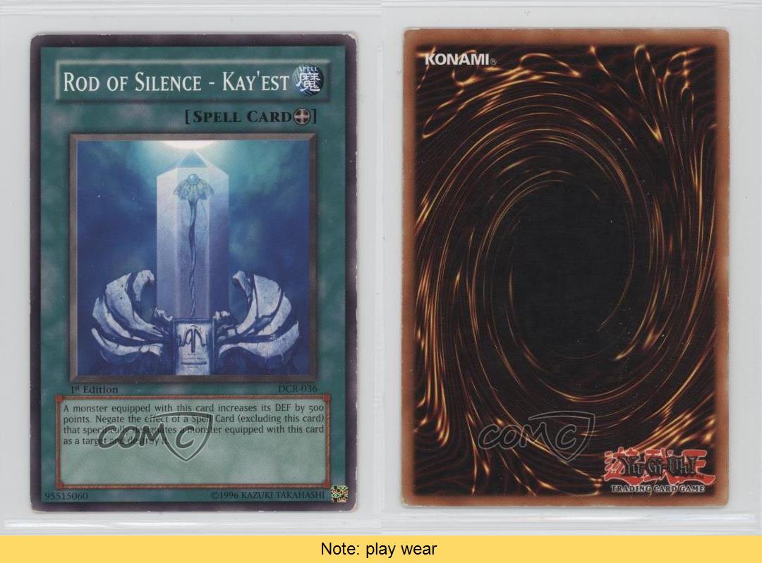 2003 YuGiOh! Dark Crisis DCR036 Rod of Silence Kay'est YuGiOh Card
