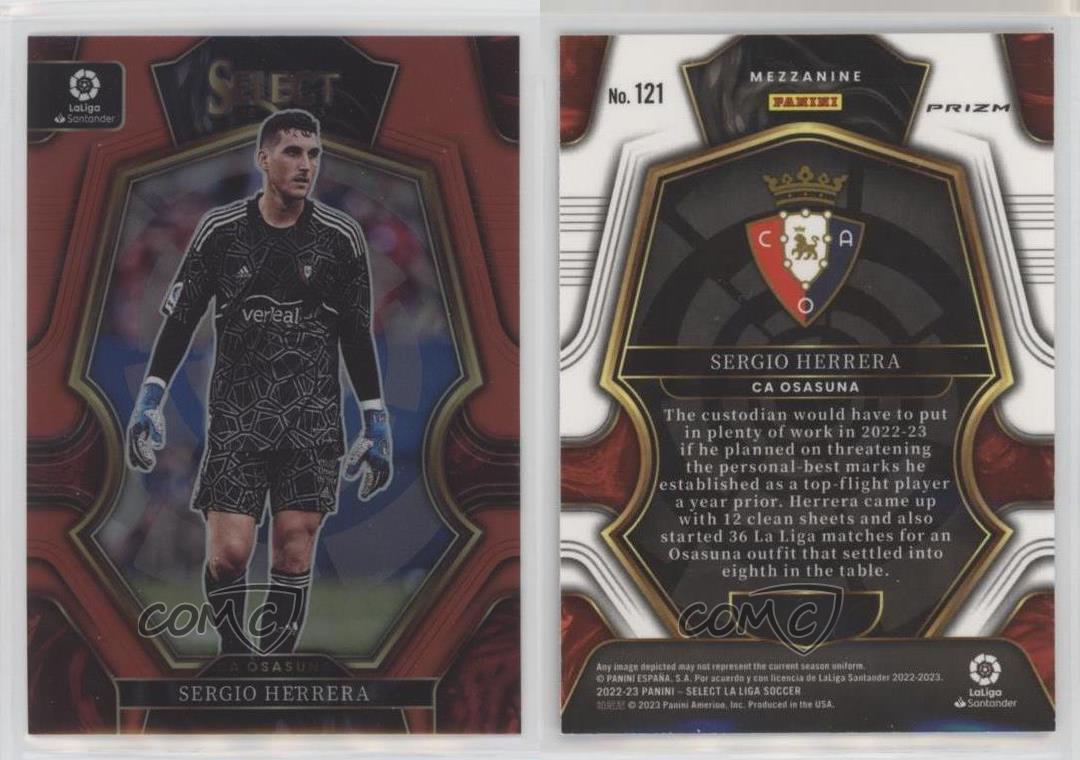 2022-23 Panini Select La Liga Mezzanine Red Prizm Sergio Herrera #121