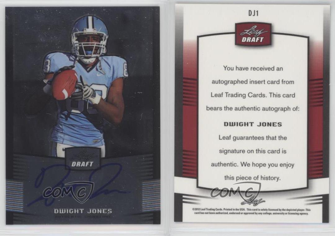 2012 Leaf Metal Draft Dwight Jones #DJ1 Rookie Auto RC - Picture 5 of 5