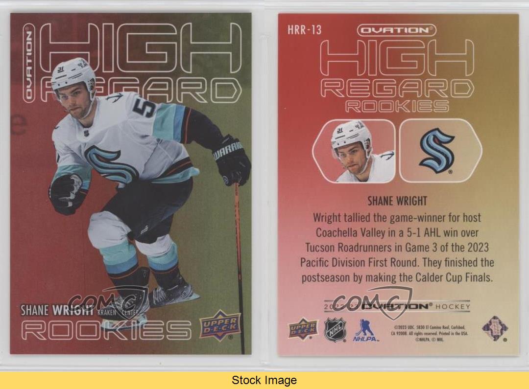 2022-23 Upper Deck Ovation High Regard Rookies Shane Wright #HRR-13 RC - Picture 3 of 5