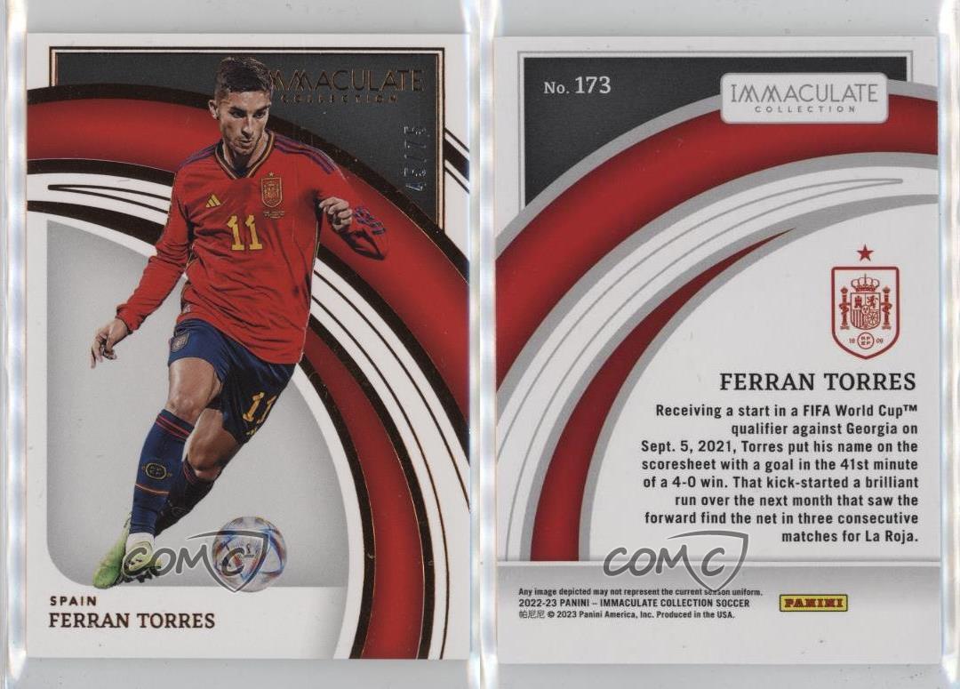 2022-23 Panini Immaculate /75 Ferran Torres #173 - Picture 3 of 4