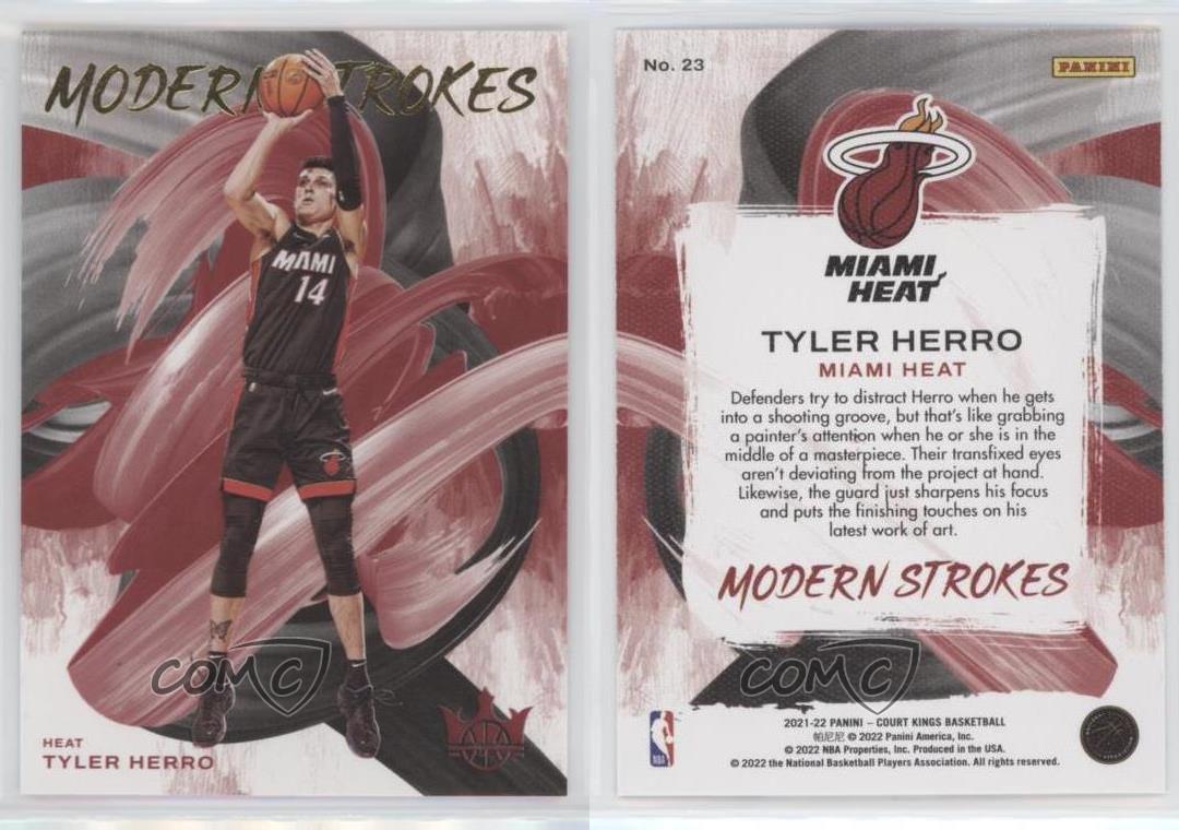 2021-22 Panini Court Kings Modern Strokes Tyler Herro #23 | eBay