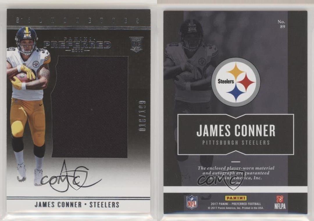 2017 Panini Preferred Rookie Silhouettes /199 James Conner #89 Rookie Auto  RC | eBay