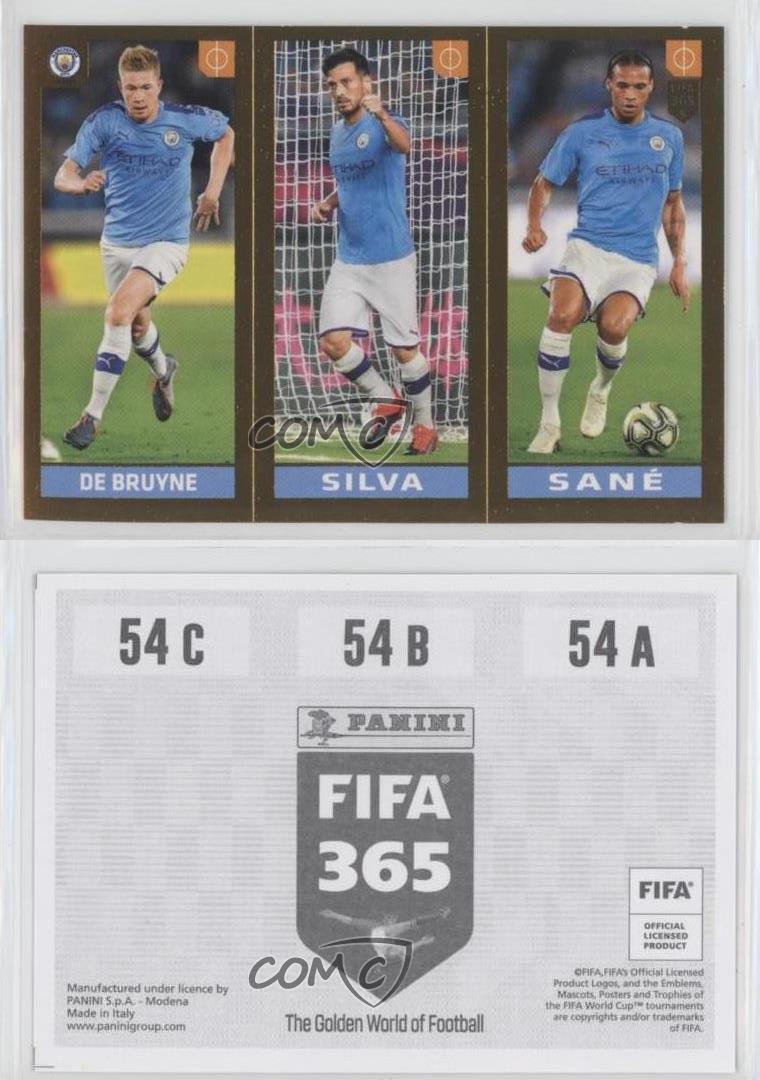 Panini FIFA365 2019 Sticker 54 a/b David Silva Manchester City 