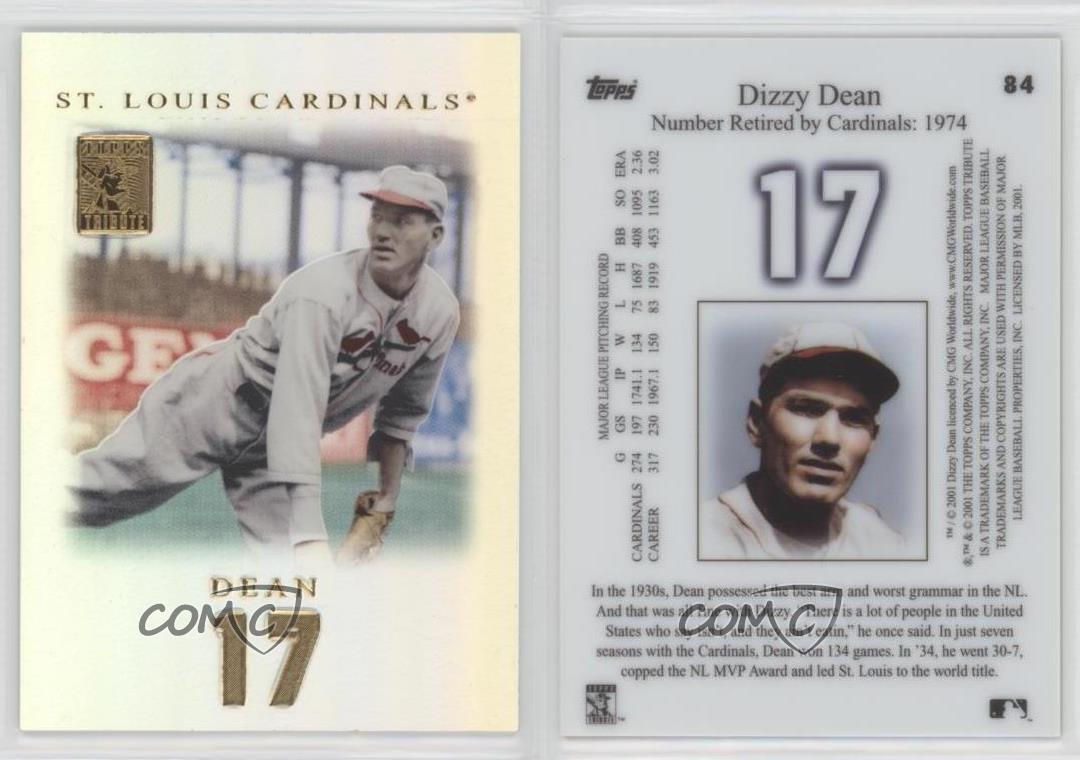 2001 Topps Tribute Dizzy Dean #84 HOF - Picture 3 of 4