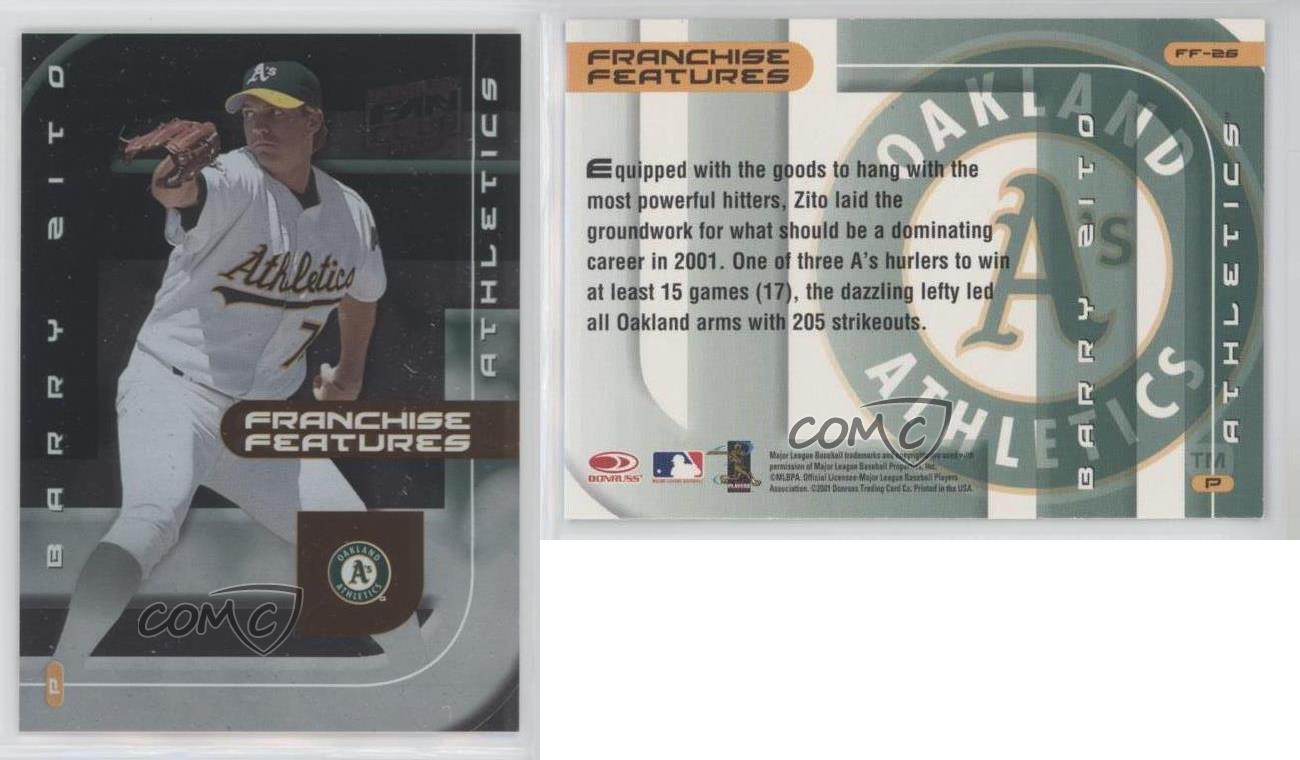 BARRY ZITO 2002 Donruss Best of Fan Club Franchise Features