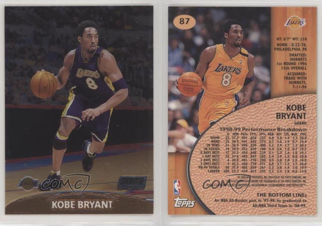 1999-00 Topps Stadium Club Chrome Kobe Bryant #87 HOF | eBay