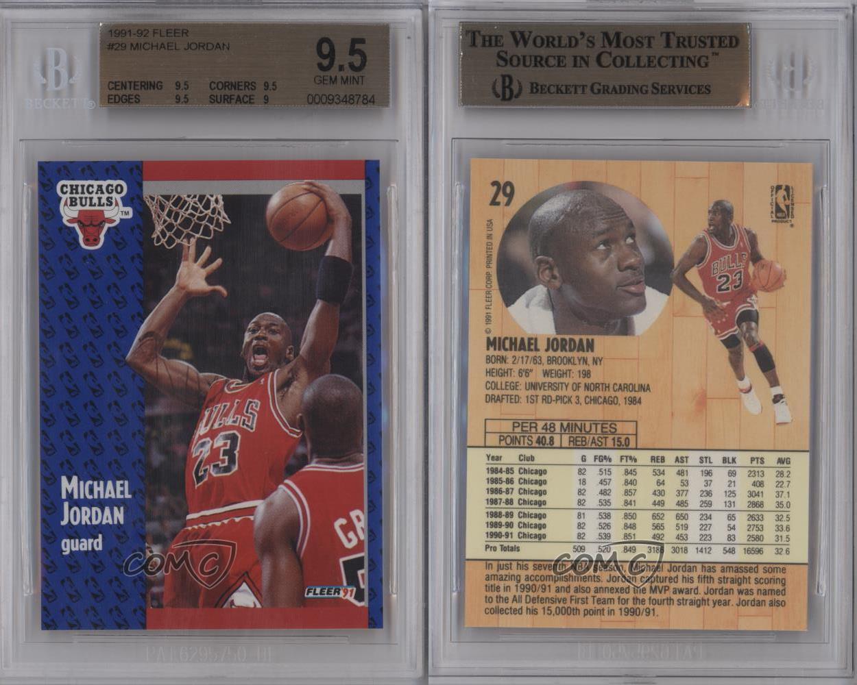 fleer 91 michael jordan 29