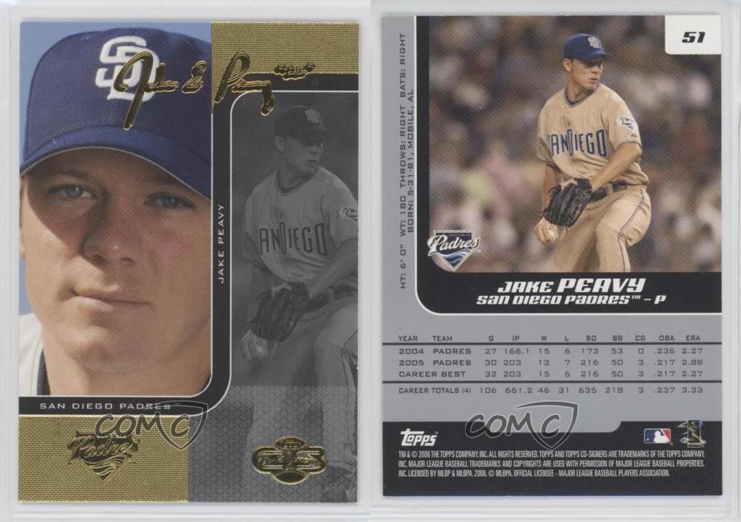 2006 Topps Co-Signers Jake Peavy #51