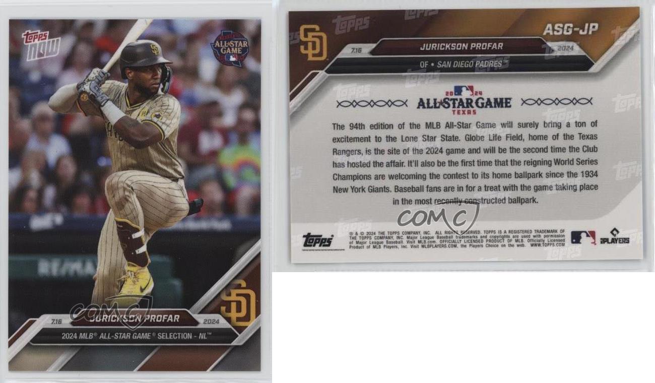 2024 Topps Now MLB All-Star Game /3780 Jurickson Profar #ASG-JP - Picture 4 of 4
