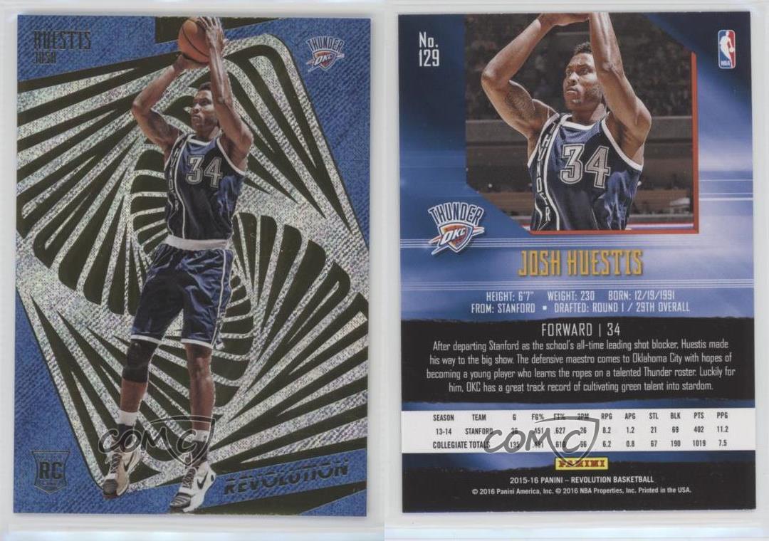 2015-16 Panini Revolution Rookies Josh Huestis #129 - Imagen 4 de 4