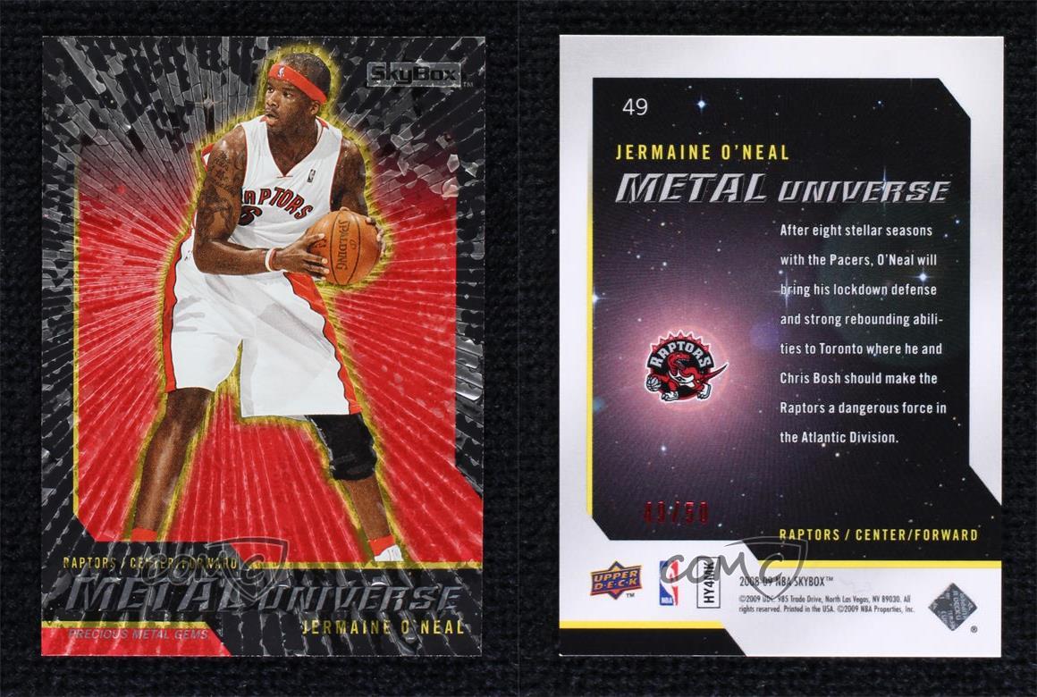 Skybox Metal Universe 2008-09 rojo PMG/40 Jermaine O'Neal #49 - Imagen 3 de 3