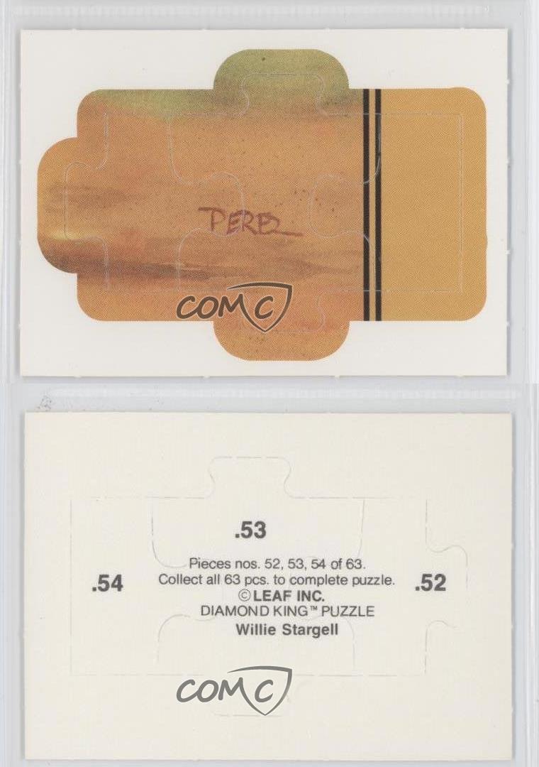 1991 Donruss Diamond King Puzzle Pieces 5254 Willie Stargell Baseball