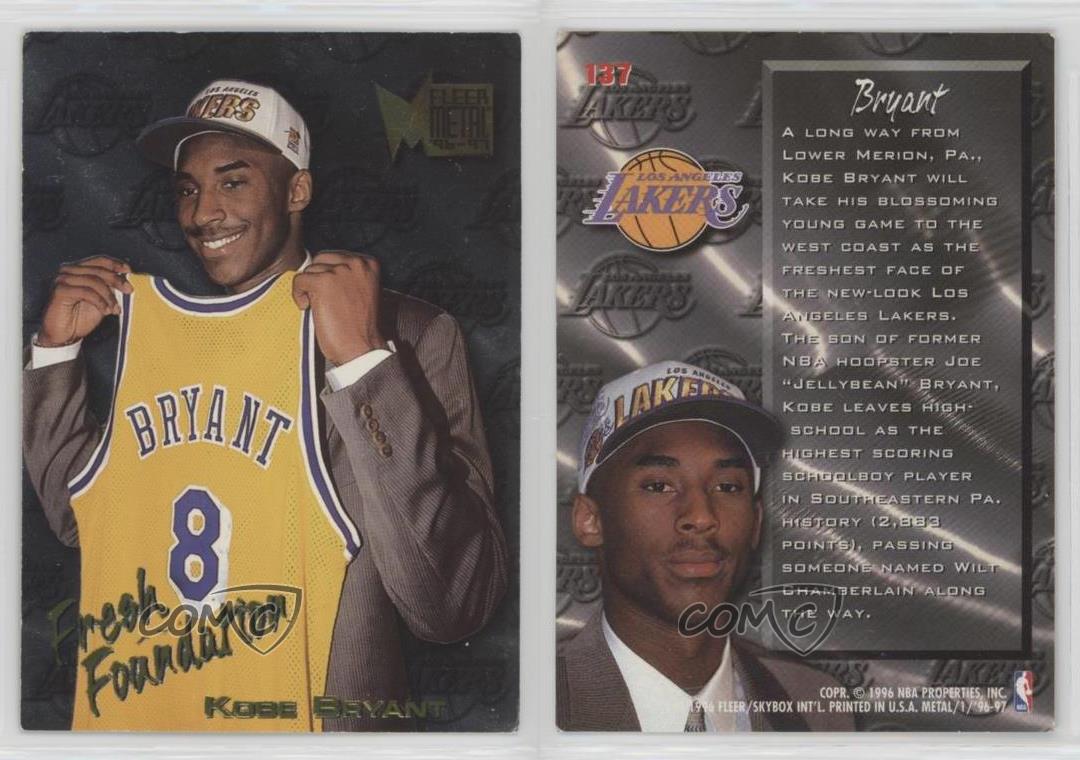 1996-97 Fleer Metal Kobe Bryant #137 Rookie RC HOF | eBay 1996-97 Fleer Metal Kobe Bryant #137 Rookie RC HOF | eBay