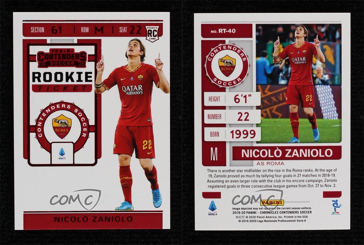 2019-20 Panini Chronicles Contenders Rookie Ticket Red Nicolo