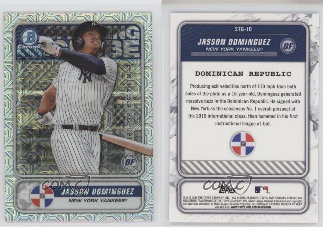 Jasson Dominguez 2020 Bowman Mega Box Prospects Chrome Mojo Refractor  #BCP-8 - 2020 - US