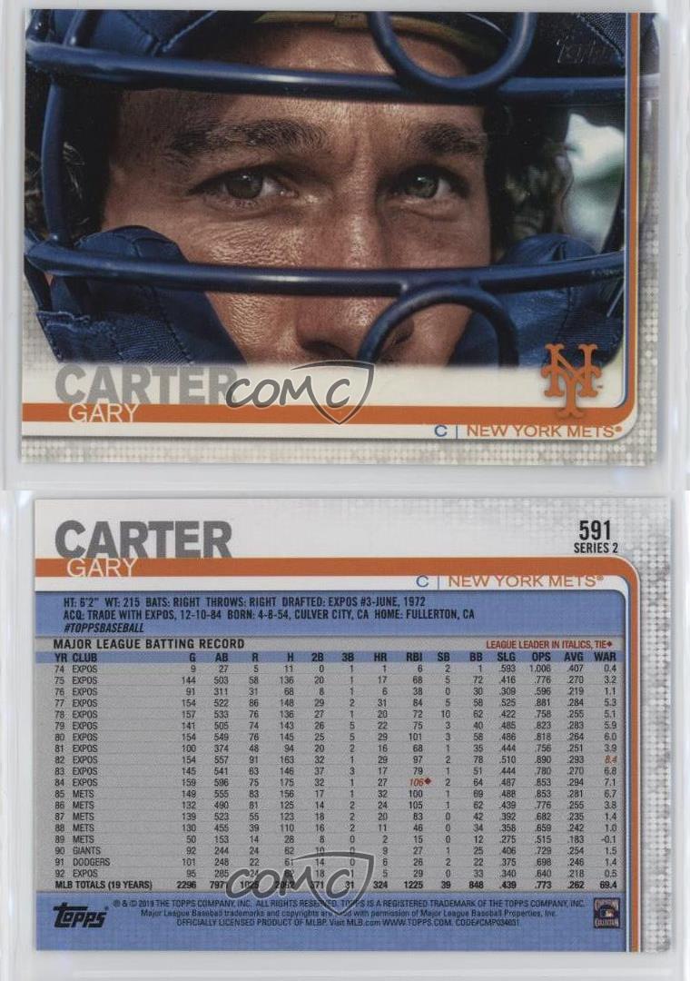 2019 Topps - Legend Variation Gary Carter #591