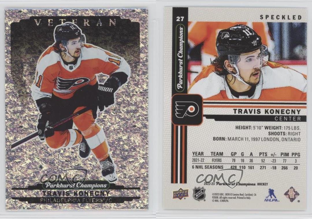 2022-23 Upper Deck Parkhurst Champions Speckled Travis Konecny #27