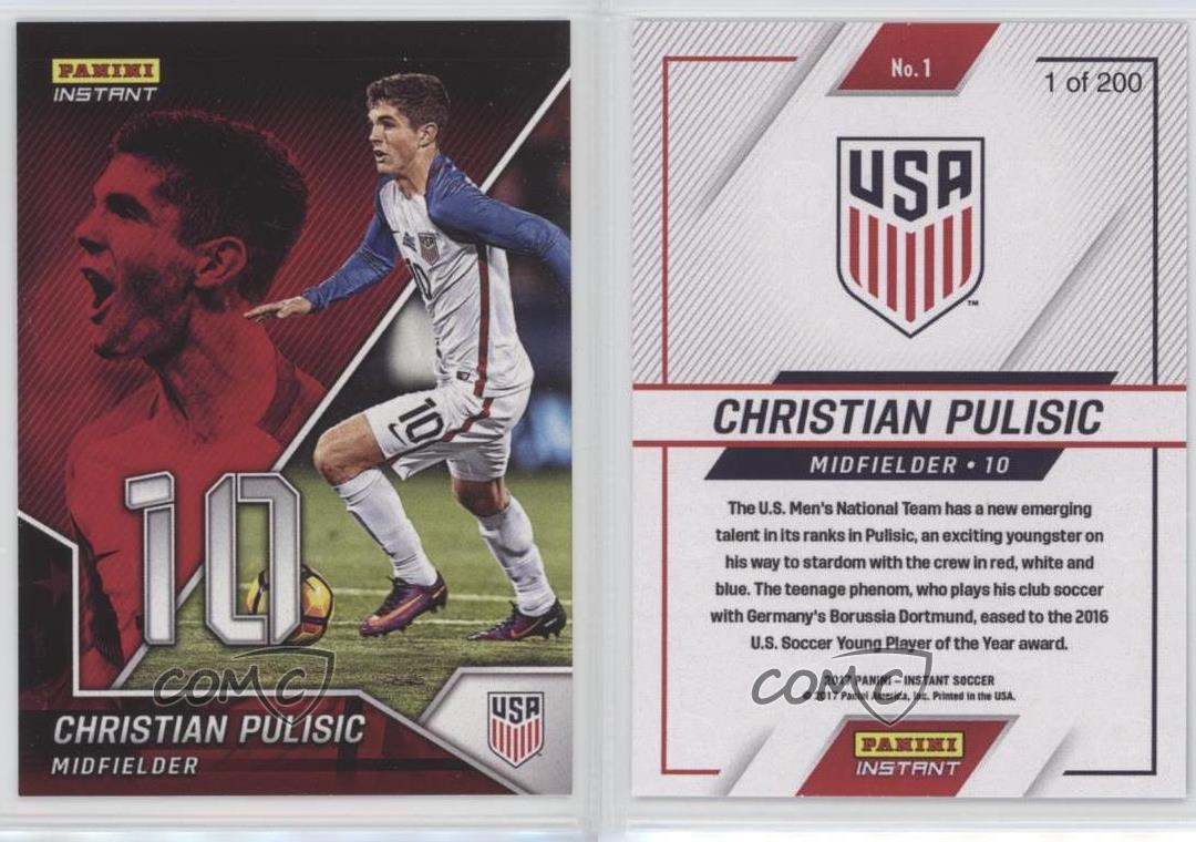 2017 Panini Instant #1 Christian Pulisic Soccer Card | eBay