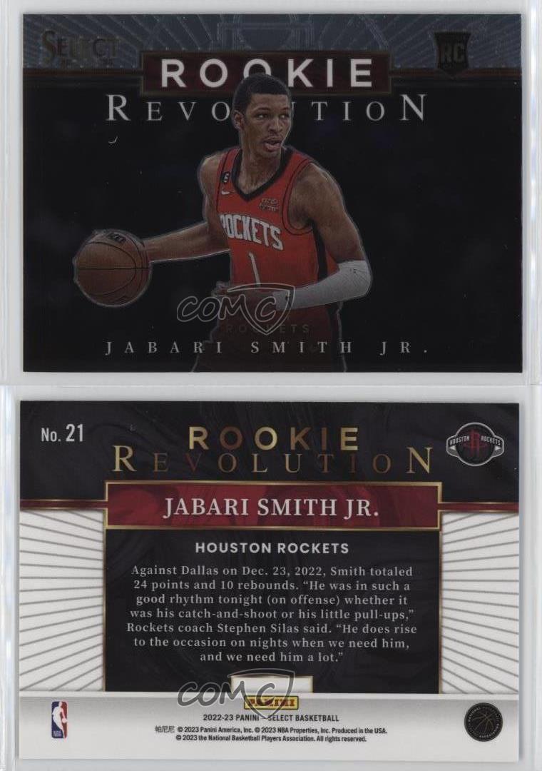 2022-23 Panini Select Rookie Revolution Jabari Smith Jr #21