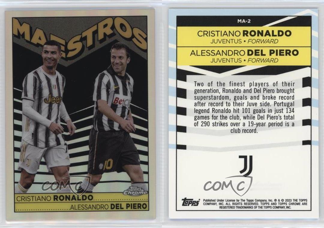 2022 Topps Chrome Juventus Team Set Cristiano Ronaldo Alessandro Del Piero  #MA-2