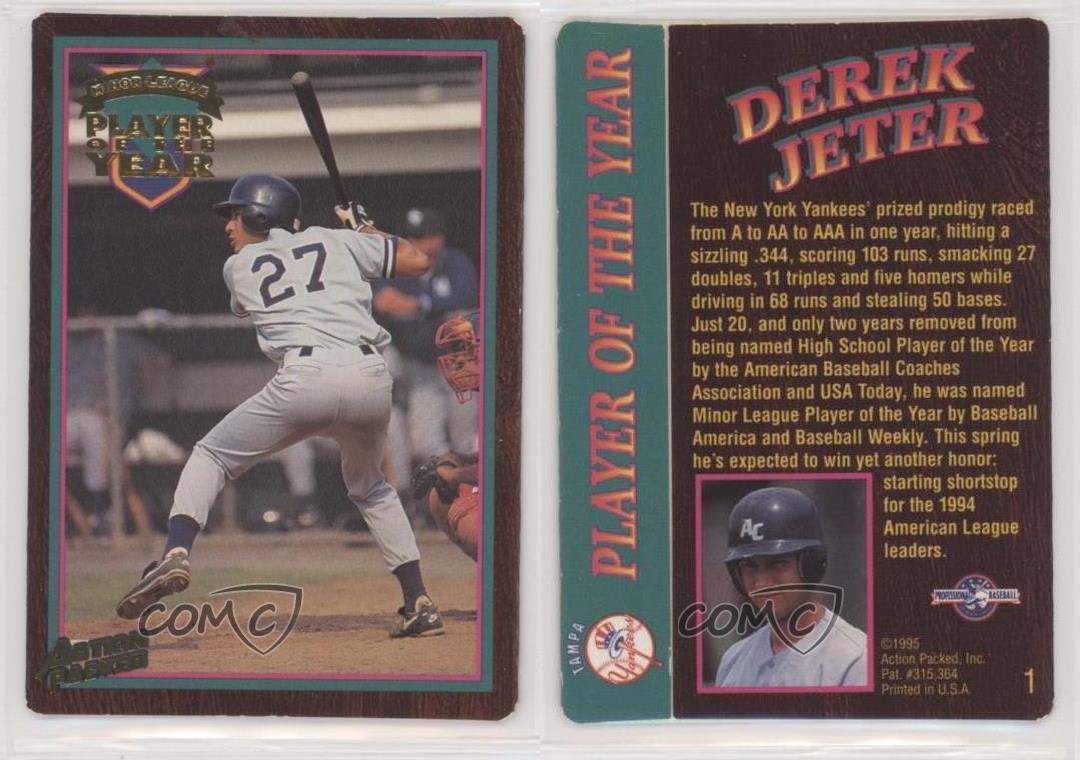 1995 Action Packed Minor League - [Base] #1D.2 - Derek Jeter