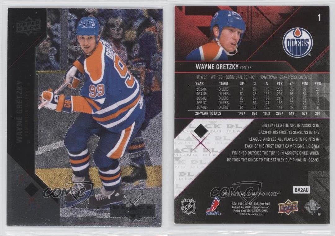 201112 Upper Deck Black Diamond 1 Wayne Gretzky Edmonton Oilers