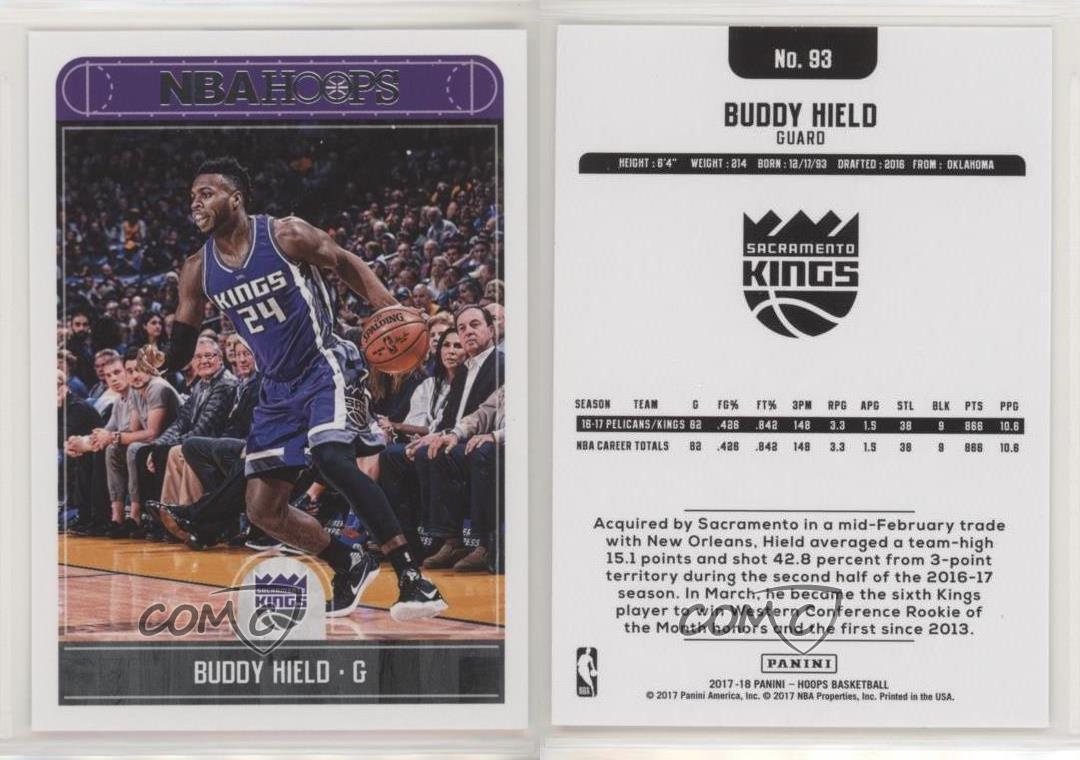 2017-18 Panini Player of the Day Rookie Materials #17 Buddy Hield Card