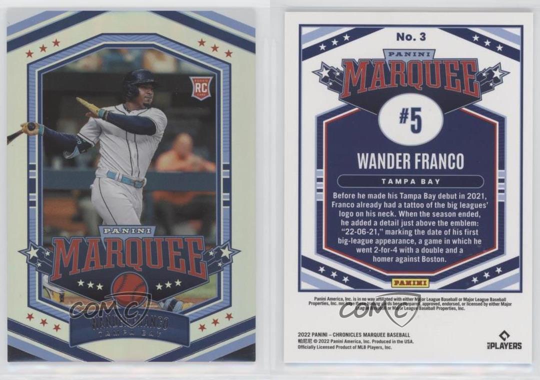 2022 Panini Chronicles Marquee Wander Franco #3 Rookie RC