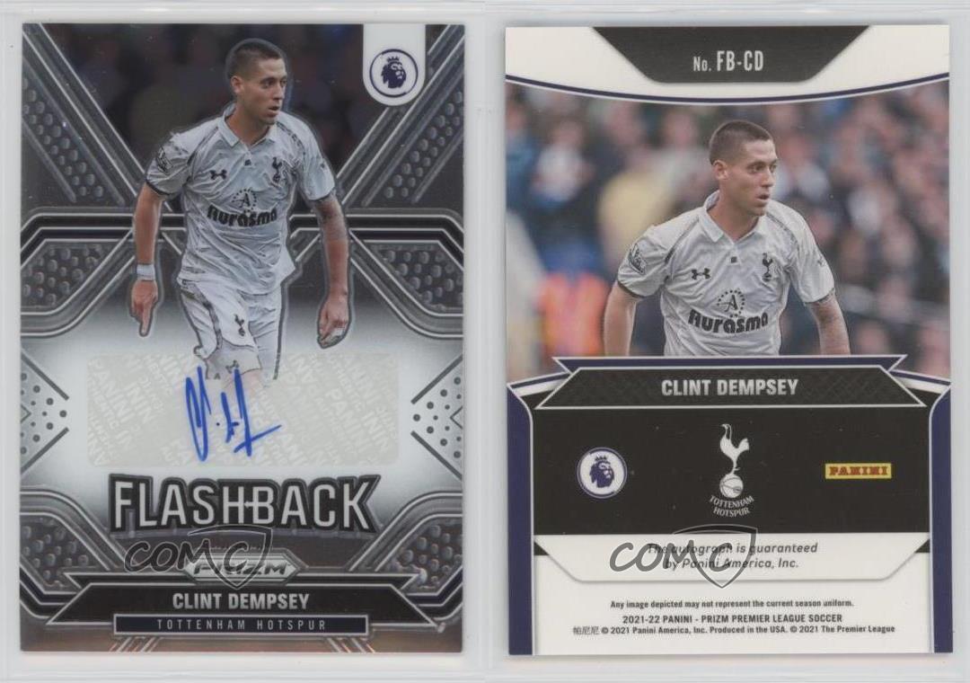 2021-22 Panini Prizm Premier League Flashback Auto Clint Dempsey #FB-CD Auto - Picture 3 of 3