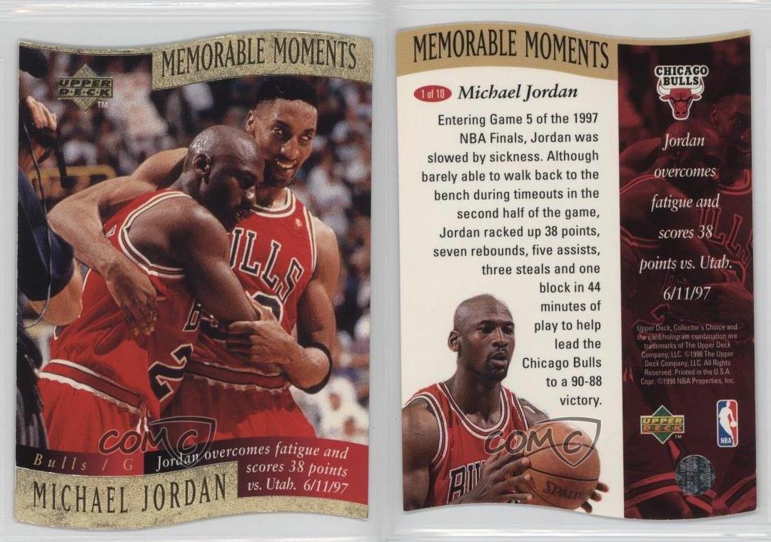 upper deck collectors choice michael jordan card