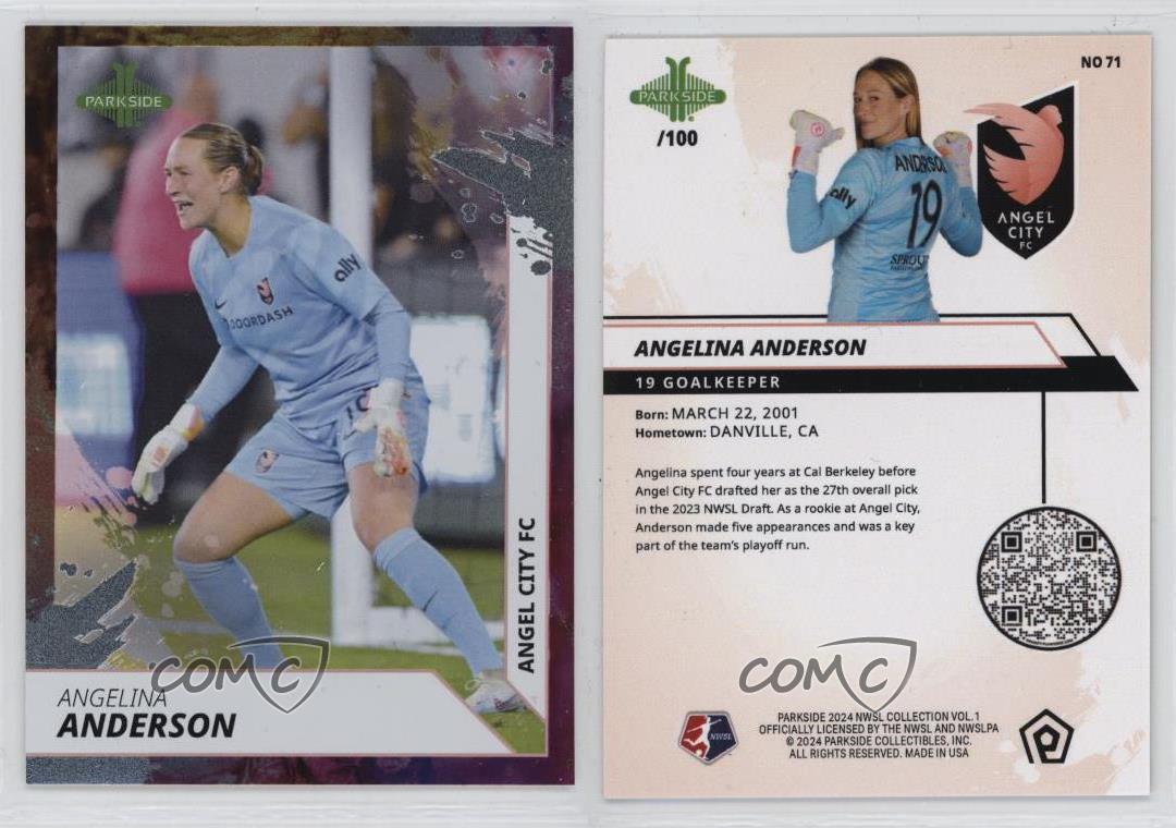 2024 Parkside NWSL Vol 1 Shimmer tendance /100 Angelina Anderson #71