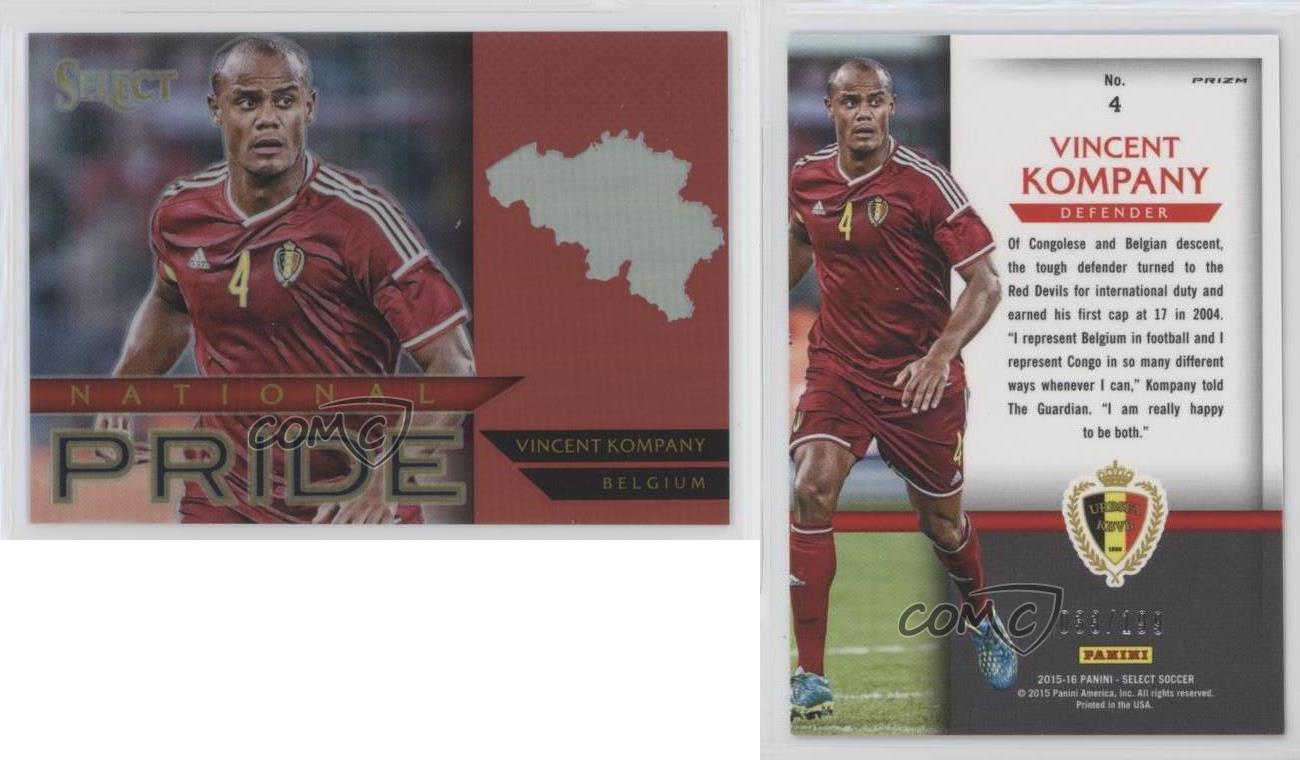 2015 Panini Select Soccer 'National Pride' Red Parallel Serial Numbered /199 