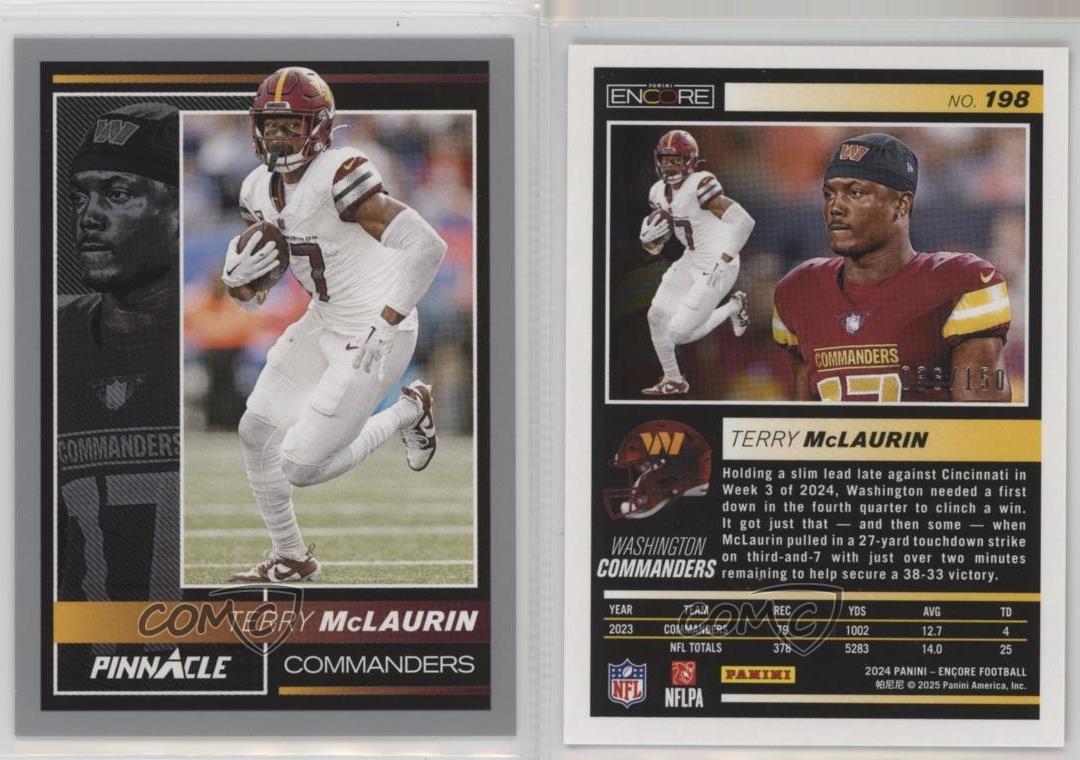 Panini Encore Silver 2024/150 Terry McLaurin #198 - Imagen 3 de 3