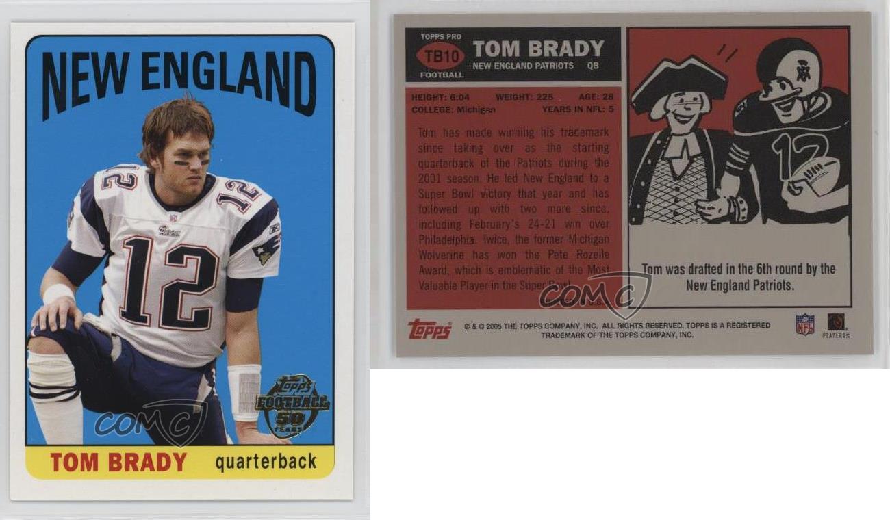 2005 Topps Throwbacks Tom Brady #TB10